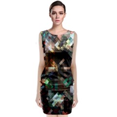 Abstract Texture Desktop Sleeveless Velvet Midi Dress by HermanTelo