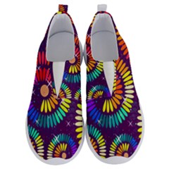Abstract Background Spiral Colorful No Lace Lightweight Shoes