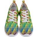 Background Colorful Geometric Triangle Men s Lightweight Sports Shoes View1
