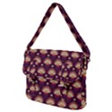 Background Floral Pattern Purple Buckle Messenger Bag View2