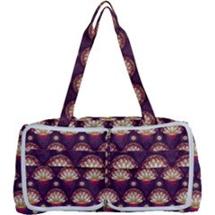 Background Floral Pattern Purple Multi Function Bag by HermanTelo