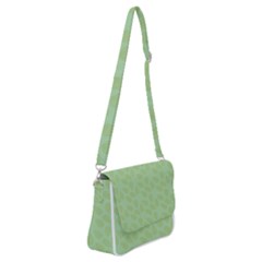 Leaves - Light Green Shoulder Bag With Back Zipper by WensdaiAmbrose