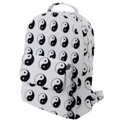 Yin Yang Pattern Flap Pocket Backpack (small) by Valentinaart
