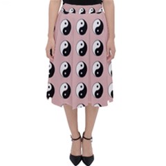 Yin Yang Pattern Classic Midi Skirt by Valentinaart