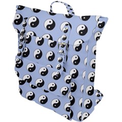 Yin Yang Pattern Buckle Up Backpack by Valentinaart