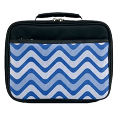 Waves Wavy Lines Lunch Bag by HermanTelo
