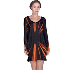 Abstract Light Long Sleeve Nightdress by HermanTelo