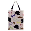 Moustache Hat Bowler Classic Tote Bag View1