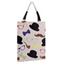 Moustache Hat Bowler Classic Tote Bag View2