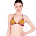 Petal Flower Fractal Fabric Floral Bikini Top View1