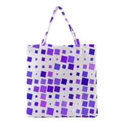 Square Purple Angular Sizes Grocery Tote Bag by HermanTelo