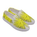 Smilie Sun Emoticon Yellow Cheeky Women s Canvas Slip Ons View3