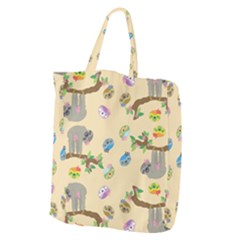 Sloth Neutral Color Cute Cartoon Giant Grocery Tote by HermanTelo