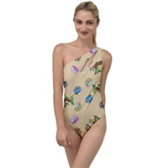 Sloth Neutral Color Cute Cartoon To One Side Swimsuit by HermanTelo