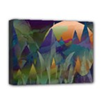 Mountains Abstract Mountain Range Deluxe Canvas 16  x 12  (Stretched) 