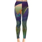 Mountains Abstract Mountain Range Leggings 