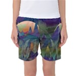 Mountains Abstract Mountain Range Women s Basketball Shorts