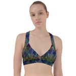 Mountains Abstract Mountain Range Sweetheart Sports Bra