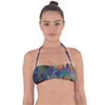 Mountains Abstract Mountain Range Halter Bandeau Bikini Top