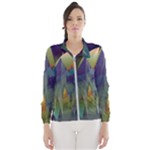 Mountains Abstract Mountain Range Women s Windbreaker