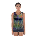 Mountains Abstract Mountain Range Sport Tank Top 