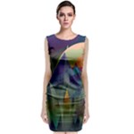 Mountains Abstract Mountain Range Classic Sleeveless Midi Dress