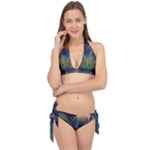 Mountains Abstract Mountain Range Tie It Up Bikini Set