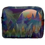 Mountains Abstract Mountain Range Make Up Pouch (Large)