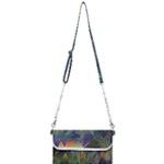 Mountains Abstract Mountain Range Mini Crossbody Handbag