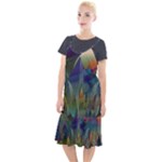 Mountains Abstract Mountain Range Camis Fishtail Dress