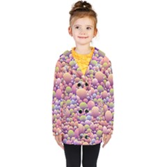 Abstract Background Circle Bubbles Kids  Double Breasted Button Coat by HermanTelo