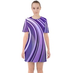 Circle Concentric Render Metal Sixties Short Sleeve Mini Dress by HermanTelo