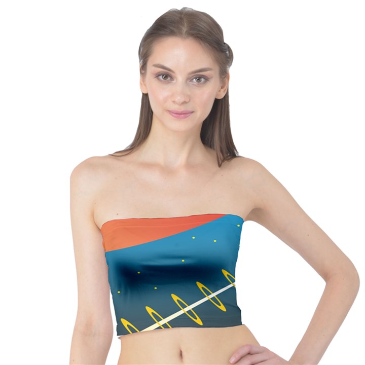 Rocket Spaceship Space Galaxy Tube Top