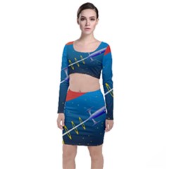 Rocket Spaceship Space Galaxy Top And Skirt Sets by HermanTelo