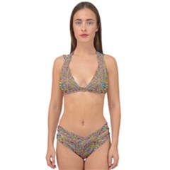 Pearl And Pearls And A Star Festive Double Strap Halter Bikini Set