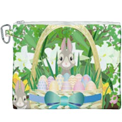 Graphic Easter Easter Basket Spring Canvas Cosmetic Bag (xxxl) by Pakrebo
