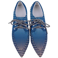 Geometric Wallpaper Pointed Oxford Shoes