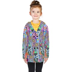 Abstract Forest  Kids  Double Breasted Button Coat by okhismakingart