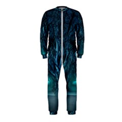 Trees Road Moonlight Avenue Onepiece Jumpsuit (kids) by Nexatart