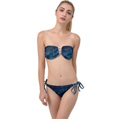 Trees Road Moonlight Avenue Twist Bandeau Bikini Set