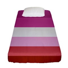 Lesbian Pride Flag Fitted Sheet (single Size)