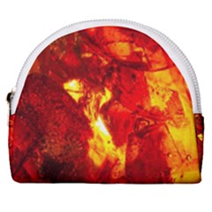 Bernstein Burning Stone Gem Horseshoe Style Canvas Pouch by Pakrebo