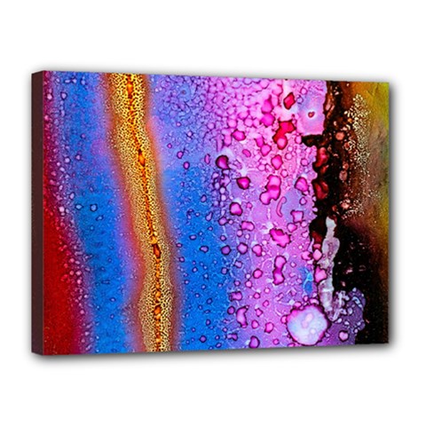 Art Abstract Background Color Canvas 16  X 12  (stretched) by Pakrebo