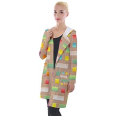 Abstract Background Colorful Hooded Pocket Cardigan by HermanTelo