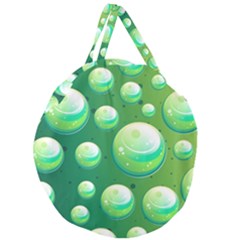 Background Colorful Abstract Circle Giant Round Zipper Tote by HermanTelo