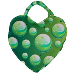 Background Colorful Abstract Circle Giant Heart Shaped Tote by HermanTelo