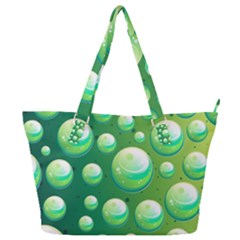 Background Colorful Abstract Circle Full Print Shoulder Bag by HermanTelo