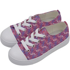 Pattern Abstract Squiggles Gliftex Kids  Low Top Canvas Sneakers by HermanTelo