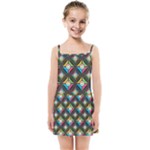 Pattern Pastels Background Kids  Summer Sun Dress