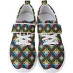 Pattern Pastels Background Men s Velcro Strap Shoes